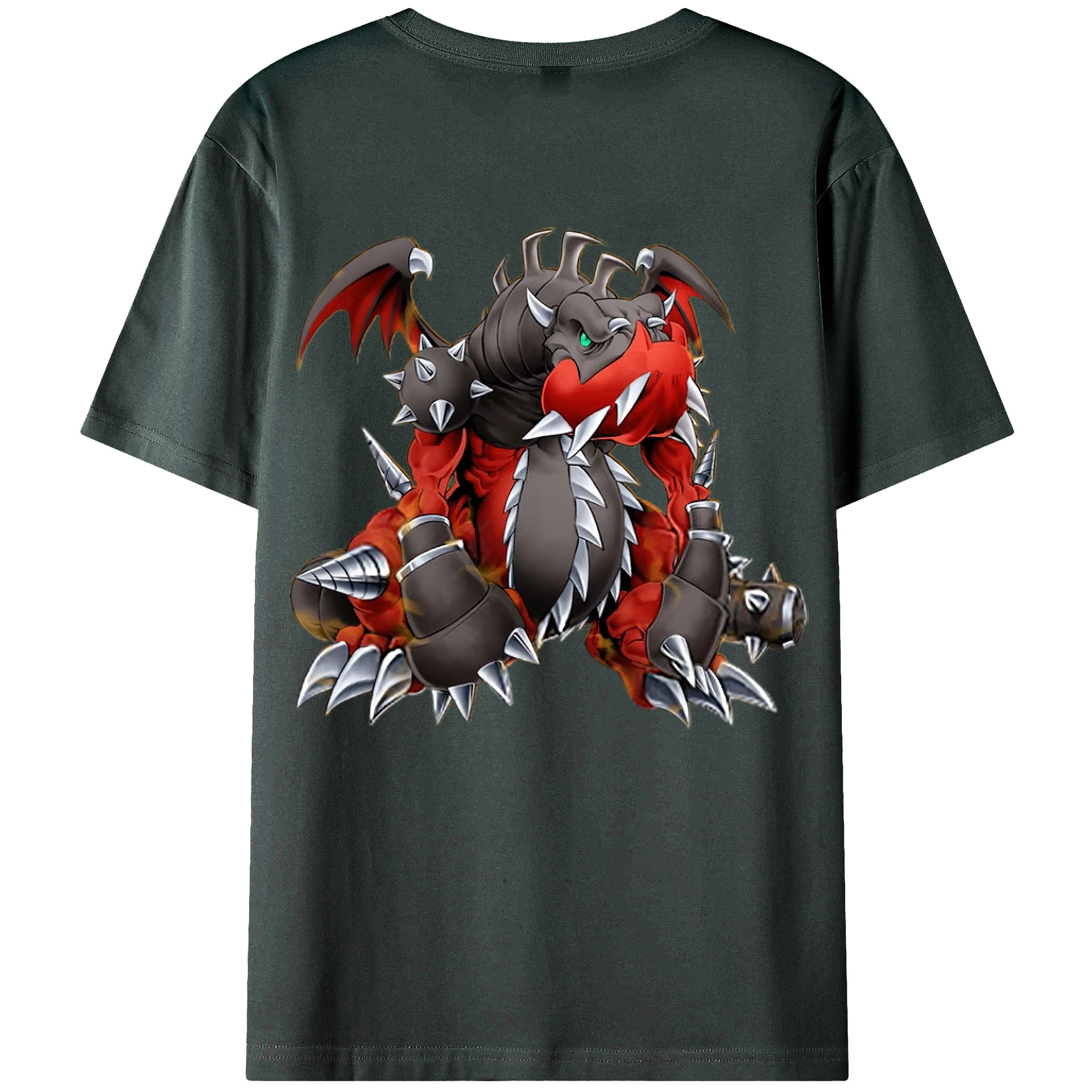 （画像用） 遊☆戯☆王 Yu-Gi-Oh! 綿100％ メンズ半袖Tシャツ（バックプリント） 通気性
